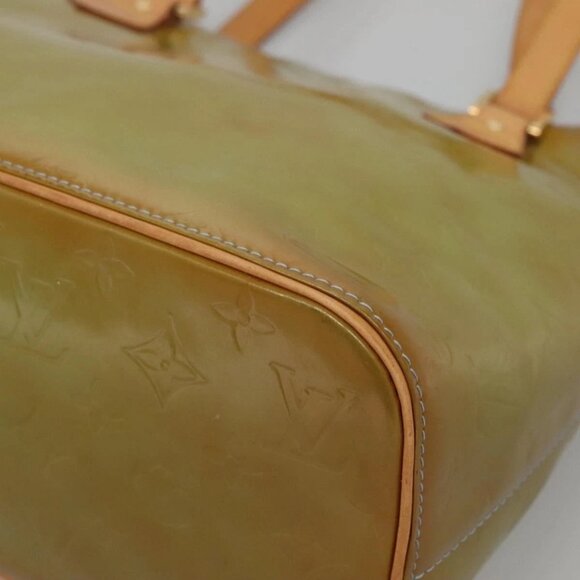 LOUIS VUITTON Monogram Vernis Houston Hand Bag Baby Blue M91005 LV Auth 130139 - Picture 4 of 16